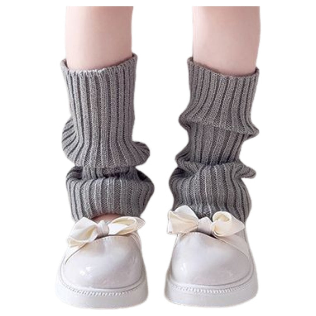 レッグウォーマー ルーズソックス 28cm キッズ 子供用 子ども グレー バリエーション画像