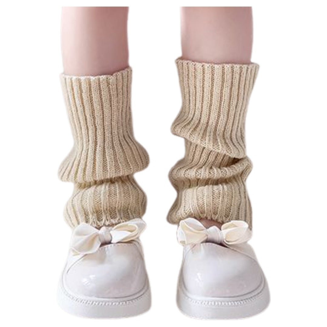 レッグウォーマー ルーズソックス 28cm キッズ 子供用 子ども ライトカーキ バリエーション画像
