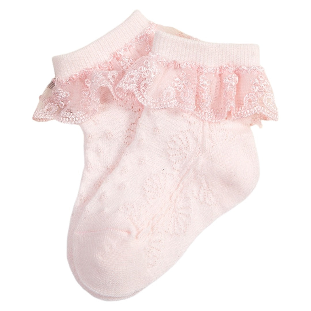 クルーソックス キッズ ベビー 女の子 靴下 くつした ピンク バリエーション画像