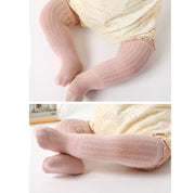 靴下 ハイソックス ニーハイソックス ベビー 赤ちゃん キッズ 子供用 くつ下 メロウフリル リブ 無地 かわいい シンプル おしゃれ