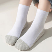クルーソックス ショートソックス 3足セット キッズ ジュニア 男の子 女の子 子供用 靴下 くつ下 クルー丈 薄手 通気性 ツートンカラー シンプル カジュアル 普段使い 子ども