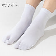 足袋ソックス クルーソックス メンズ レディース 男性用 女性用 靴下 くつ下 2本指 滑り止め 無地 単色 シンプル 白 黒 ホワイト ブラック カジュアル 普段遣い 男女兼用 ユニセックス