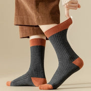 クルーソックス レディース 靴下 くつした レトロカラー ニットソックス リブ あったか おしゃれ かわいい 大人女子 女性 婦人