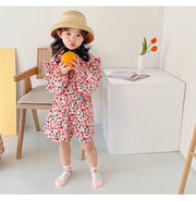 クルーソックス 靴下 4足セット キッズ ベビー 赤ちゃん 女の子 子供用 くつ下 ファッション小物 ロゴ 英字 ボーダー 花 フラワー ハート さくらんぼ かわいい カジュアル 普段使い まとめ買い