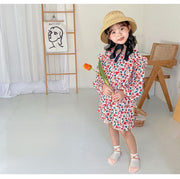 クルーソックス 靴下 4足セット キッズ ベビー 赤ちゃん 女の子 子供用 くつ下 ファッション小物 ロゴ 英字 ボーダー 花 フラワー ハート さくらんぼ かわいい カジュアル 普段使い まとめ買い