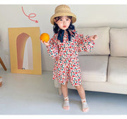クルーソックス 靴下 4足セット キッズ ベビー 赤ちゃん 女の子 子供用 くつ下 ファッション小物 ロゴ 英字 ボーダー 花 フラワー ハート さくらんぼ かわいい カジュアル 普段使い まとめ買い