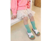 靴下 ソックス キッズ 男の子 女の子 メッシュ かわいい おしゃれ お出かけ ファッション 小物 春 夏 2歳 3歳 4歳 5歳 6歳 7歳 8歳 グリーン ローズ オフホワイト イエロー ピンク オレンジ パープル ライトグリーン