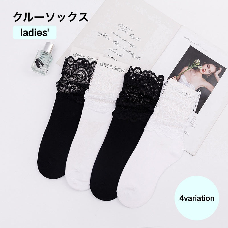 クルーソックス ショートソックス ソックス レディース 靴下 くつ下 薄手 レース メッシュ ブラック ホワイト 刺繍 可愛い おしゃれ 透け感 シアー パンプス ローファー 上品