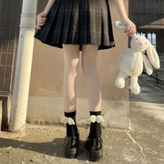 クルーソックス 靴下 レディース くつ下 天使の羽 翼 無地 ソリッドカラー 可愛い おしゃれ 女性用 婦人用 カジュアル 学生 コスプレ 女子高生 お出掛け