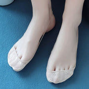 フットカバー トゥカバー つま先ソックス ストラップ付き レディース 女性用 カバーソックス 靴下 くつ下 ハーフ 浅履き 薄手 透け感 花柄 可愛い つま先カバー 婦人用
