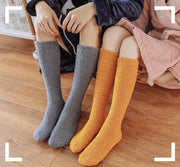 ルームソックス ハイソックス レディース メンズ カップル お揃い 靴下 もこもこ ふわふわ 裏起毛 暖かい 防寒 冷え取り 冬