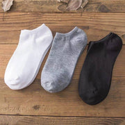 ソックス 靴下 10足セット メンズ 男性用 仕事 学校 ショートソックス くるぶしソックス ミッドカーフ ミドルカーフ 無地 シンプル 定番 白 黒 グレー