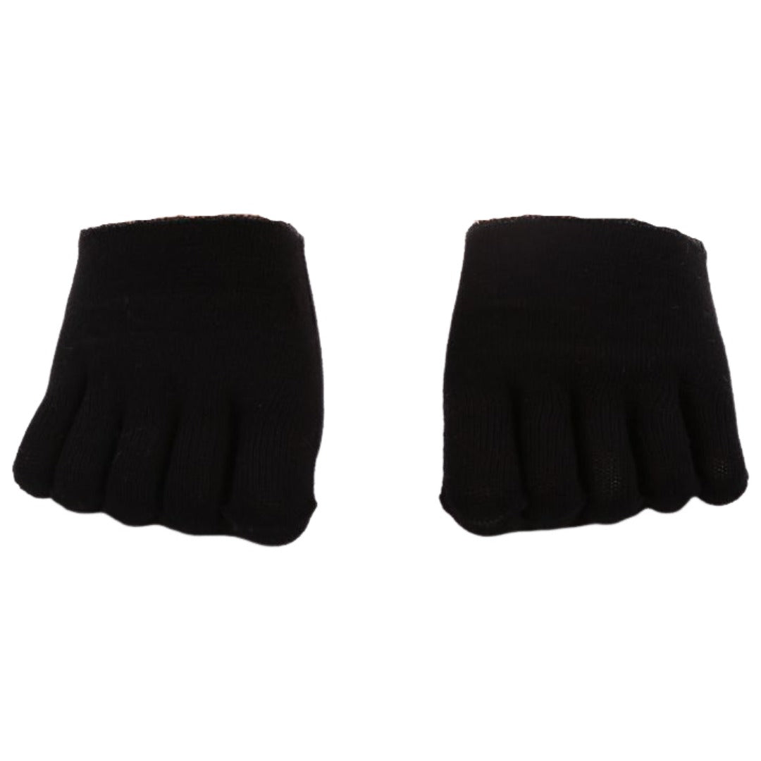 5本指 ハーフソックス 単品 レディース 靴下 フットカバー つま先だけ パンプスイン インナーソックス フットウエア 女性用 無地 ホワイト ブラック ピンク ブルー