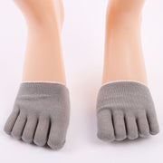 5本指 ハーフソックス 単品 レディース 靴下 フットカバー つま先だけ パンプスイン インナーソックス フットウエア 女性用 無地 ホワイト ブラック ピンク ブルー