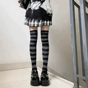 オーバーニーソックス レディース 女性 ニーハイソックス ソックス 靴下 ひざ上 膝上 ボーダー カジュアル コスプレ おしゃれ