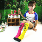 ハイソックス 二―ハイソックス 靴下 キッズ 子供 女の子 ティーン おしゃれ スポーティ ロゴ シンプル 小学生 学校 通学 長め ロング 膝丈 膝上 派手 韓国 ストリート フリーサイズ かかとなし 白 黒 メッシュ ネオン