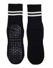 ヨガソックス クルーソックス レディース 靴下 シリコン滑り止め フィットネス ジム ピラティス ホットヨガ 通気性 吸汗 抗菌
