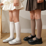 ハイソックス ソックス キッズ 子供 ジュニア ユニセックス 男の子 女の子 ボーイズ ガールズ 無地 シンプル ロング丈 リブ おしゃれ カジュアル