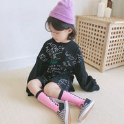 子供用ハイソックス キッズ 子ども ベビー 女の子 男の子 靴下 くつ下 ニーハイ ニーレングスホース 膝下丈 ひざ下 ニッカー チェック柄 バイカラー かわいい おしゃれ シンプル カジュアル 春 夏 秋 冬 外出 お出かけ 普段使い 合わせやすい 通園 通学 公園遊び スポーツ 運動 こども 赤ちゃん ボーイズ ガールズ 男児 女児 乳幼児 スニーカー 運動靴 シューズ