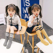 かかとなし靴下 ニーハイソックス ハイソックス キッズ ベビー ジュニア 男の子 女の子 子供 靴下 くつ下 ライン 無地 単色 シンプル かわいい おしゃれ カジュアル 通園 通学 幼稚園 小学生 女子 男子 ホワイト 白 ブラック 黒 着回し