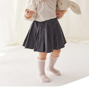 靴下 ハイソックス ベビー キッズ ベビー足まわり 女の子 お出かけ 赤ちゃん シンプル 伸びる 履き口 やわらか ホワイト