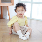 靴下 クルーソックス 子供 赤ちゃん ベビー くつ下 滑り止め アニマル 動物 顔 フェイス かわいい シンプル 吸汗 お出かけ お散歩