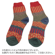 靴下 ソックス ショートソックス クルーソックス 柄入り 秋冬 レディース カジュアルスタイル あったか 防寒 下着 インナー
