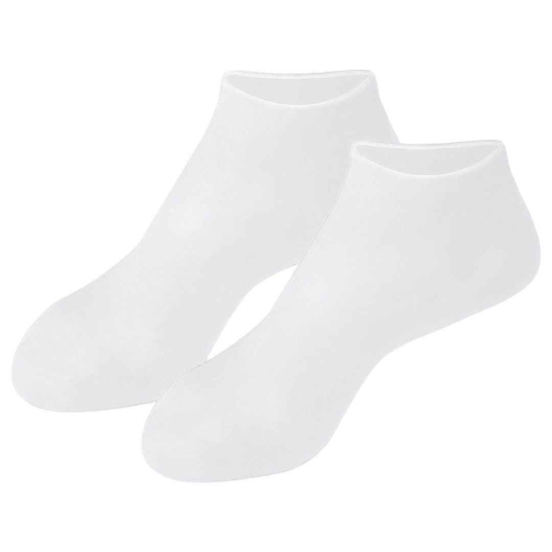 フットカバー フットケア用品 保護カバー 靴下 ソックス レディース 女性 婦人 シリコン素材 やわらかい 伸びる 保護 保湿 くるぶし丈 乾燥予防 つま先保護 かかと保護