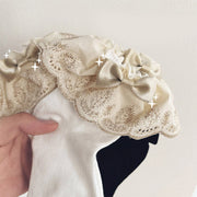 靴下 ショートソックス キッズ ベビー 子供用 女の子 くつ下 刺繍 フリル リボン シンプル お洒落 可愛い ガーリー キュート お出かけ 普段使い デイリー 女児 ファッション小物