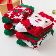 クルーソックス 靴下 レディース 冬 サンタクロース クリスマス トナカイ かわいい 女の子 女性 グリーン レッド クリスマスカラー