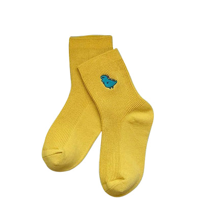 靴下 くつ下 クルーソックス キッズ ベビー ジュニア 2イエロー バリエーション画像