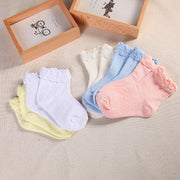 靴下 ショートソックス くつ下 子供 ベビー キッズ 女の子 フリル パステルカラー シンプル お洒落 可愛い 合わせやすい ファッション小物