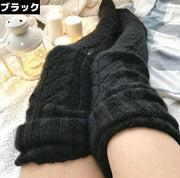 ニーハイソックス レディース 靴下 厚手ニット ロング ルームソックス レッグウォーマー ルーズソックス 暖かい 保温 防寒 冬