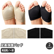 足裏保護パッド 1足 両足用 足裏サポート 足指サポーター 足裏クッション ハーフソックス型 トングソックス 衝撃吸収 柔らかい ソフト フットケア メンズ レディース 女性用 男性用 男女兼用