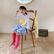 靴下 かかとなし ハイソックス キッズ ベビー 子供用 女の子 男の子 くつ下 無地 単色 シンプル カジュアル カラバリ豊富 かわいい おしゃれ お出かけ 普段使い 女児 男児 ファッション小物
