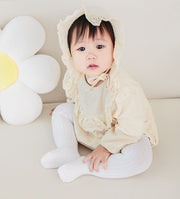 ハイソックス ベビー 赤ちゃん 女の子 男の子 子供 ロング ニーハイ 靴下 メロウフリル リブ 伸縮性 通気性 吸汗 かわいい