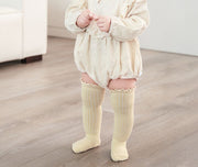 ハイソックス ベビー 赤ちゃん 女の子 男の子 子供 ロング ニーハイ 靴下 メロウフリル リブ 伸縮性 通気性 吸汗 かわいい