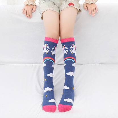 ハイソックス キッズ 女の子 靴下 ロング ユニコーン 商品画像4