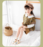 クルーソックス 5足セット 靴下 くつ下 子供用 キッズ ベビー ジュニア 女の子 ドット 水玉 メロウフリル カジュアル 可愛い 通園 通学 レッグウェア