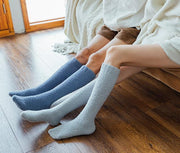 ルームソックス もこもこ靴下 ハイソックス レディース メンズ 男女兼用 モコモコ 防寒 寒さ対策 暖かい あったかい 無地 単色 ユニセックス 女性用 男性用 婦人用 紳士用