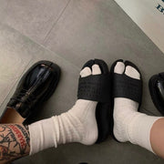 靴下 足袋ソックス クルーソックス レディース 女性 二本指ソックス 二本指靴下 足袋 ファッション小物 パイルソックス クルー丈 かわいい おしゃれ カジュアル 学生