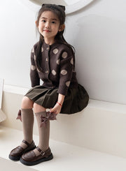 ハイソックス キッズ 子供 子ども 女の子 女子 女児 靴下 くつした リボン リブ 無地 かわいい キュート ガーリー フォーマル 入学式 卒園式 卒業式 発表会 記念日 記念撮影 セレモニー 結婚式 お呼ばれ ホワイト ブラック ブラウン グレー レッド 黒 白 灰