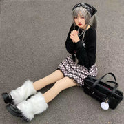 レッグウォーマー フェイクファー レディース 女性用 レッグウェア ロング ショート ふわふわ 暖かい あったか 防寒 寒さ対策 可愛い おしゃれ コスプレ 仮装