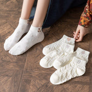 ショートソックス レディース 女性用 靴下 くつ下 くるぶし丈 ミニ丈 ワンポイント 刺繍 デイリー 普段使い おしゃれ かわいい ガーリー