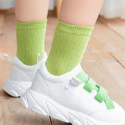 クルーソックス 靴下 子供用 キッズ ベビー 女の子 男の子 くつ下 無地 単色 定番 ブライトカラー ビビッドカラー おしゃれ かわいい カジュアル デイリー 普段使い 小学生 幼児 幼稚園 保育所 学校 洗い替え 女児 男児 子ども こども