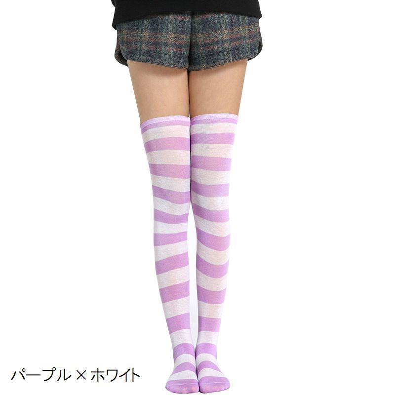 オーバーニーソックス ニーハイソックス レディース 靴下 くつ下 ひざ上 商品画像5