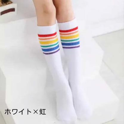 ニーハイソックス ハイソックス オーバーニーソックス キッズ ベビー ジュニア 商品画像3