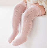 ハイソックス ベビー 女の子 男の子 ソックス 子供用靴下 ベビーソックス ベビー靴下 子供用ソックス 膝上 オーバーニー 薄手 通気性 単色 シンプル かわいい おしゃれ ゆったり 無地