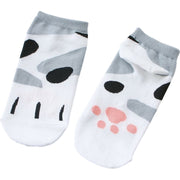 靴下 ショートソックス レディース 女性 くつ下 くるぶし丈 スニーカー丈 猫足 ネコ 可愛い おしゃれ カジュアル かわいい くつした 普段使い デイリー 婦人用