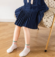 靴下 ショートソックス 5足セット キッズ ベビー 子供 女の子 レッグウェア くつ下 くつした メッシュ 通気性 うさぎ 苺 ガーリー 可愛い キュート